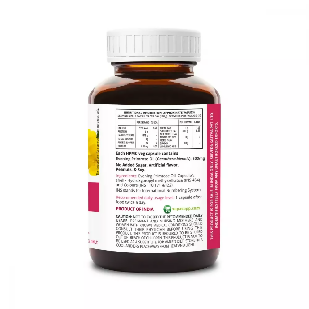 Sri Sri Tattva Supasupp SupaSupp Evening Primrose Oil Capsules - Women&