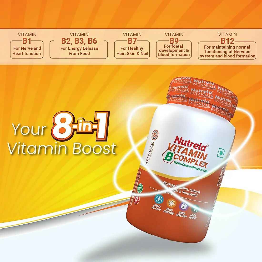Patanjali Nutrela Vitamin B-complex Capsules
