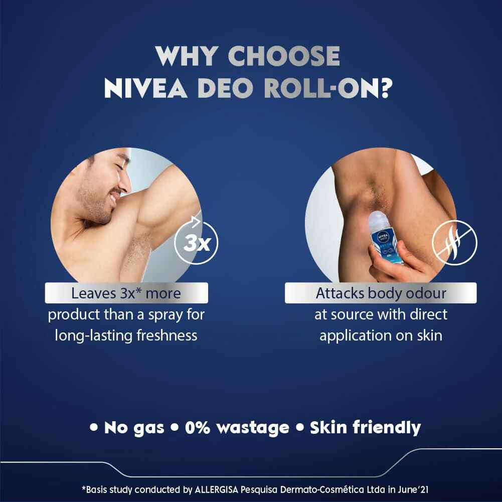 Nivea Men Fresh Active Deo Roll On 48 H Freshness