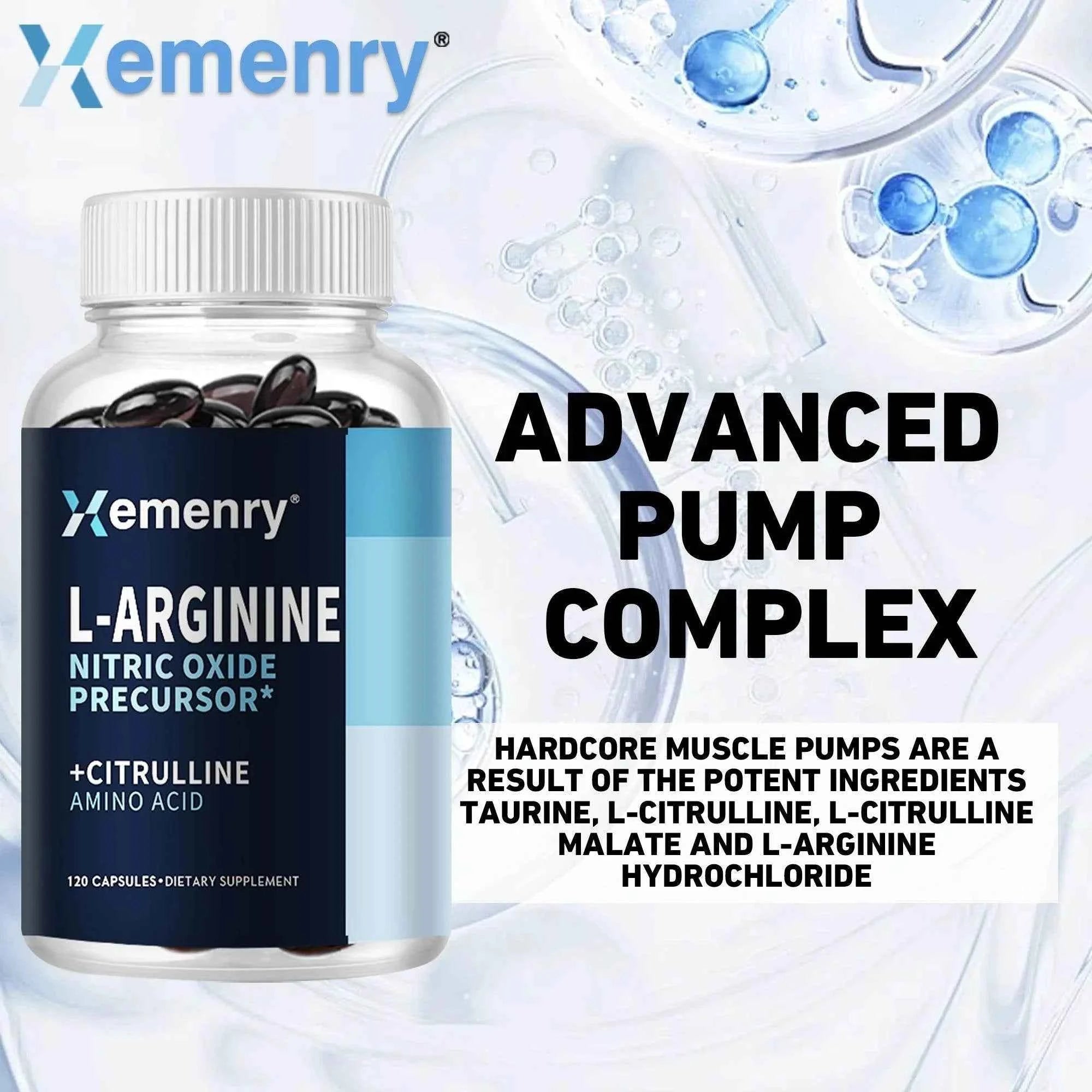 Roksy L-Arginine Nitric Oxide Supplement - 120 Capsules