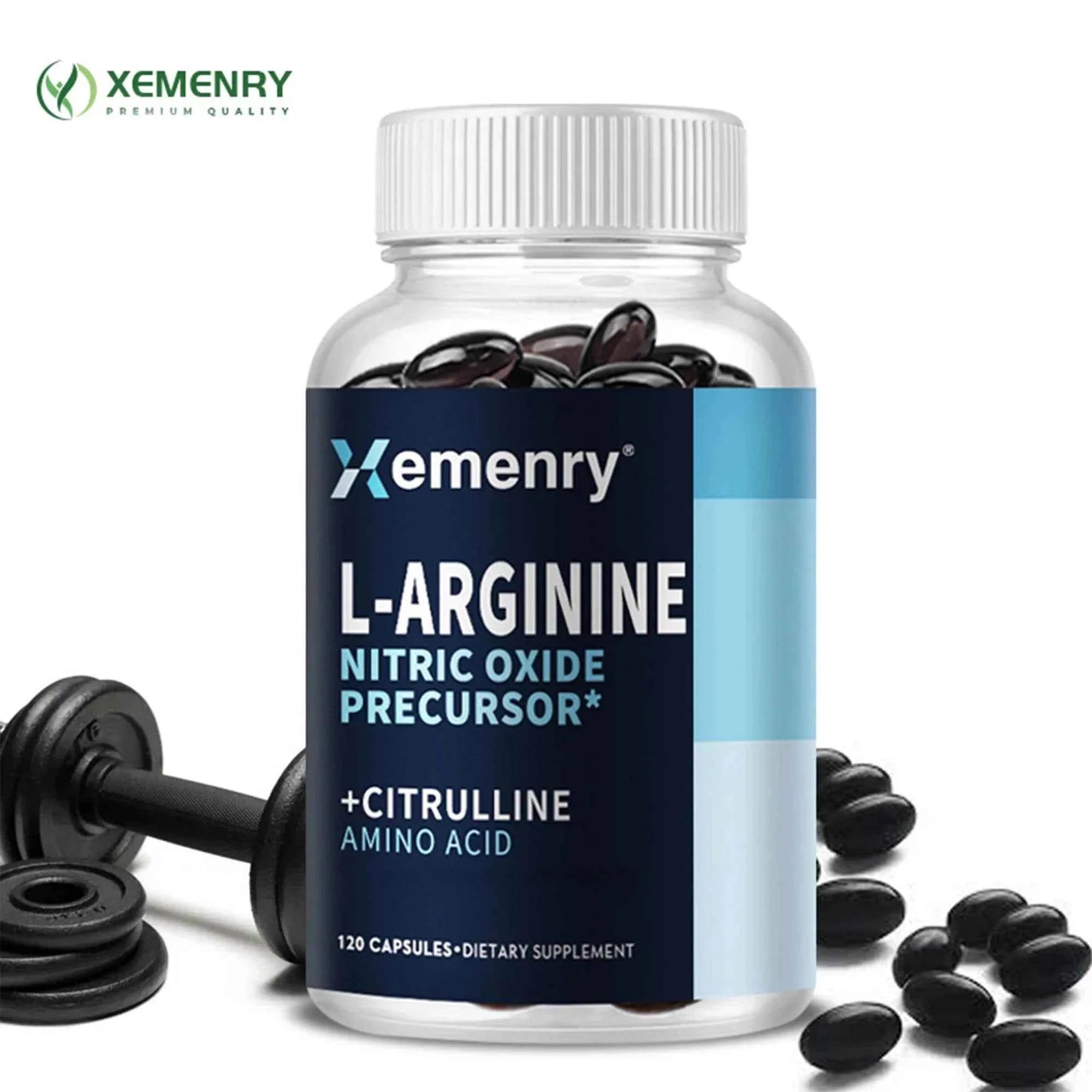 Roksy L-Arginine Nitric Oxide Supplement - 120 Capsules