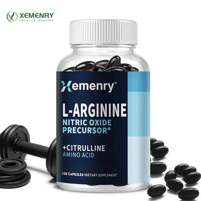 Roksy L-Arginine Nitric Oxide Supplement - 120 Capsules