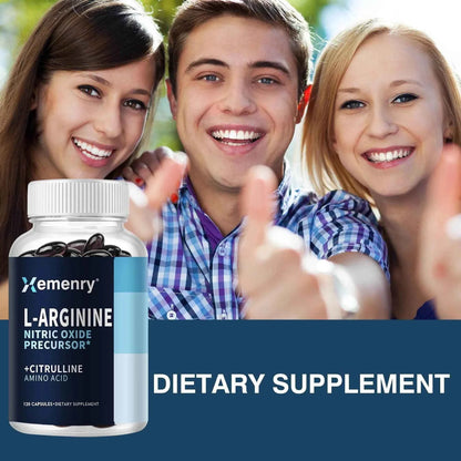 Roksy L-Arginine Nitric Oxide Supplement - 120 Capsules