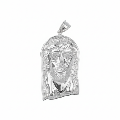 Jesus Piece Pendant in 925 Sterling Silver