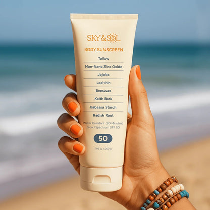 XL Sky and Sol Body Sunscreen SPF 50 (7.05 oz)  DestGlow