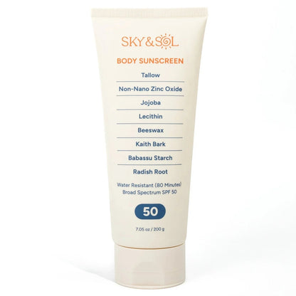 XL Sky and Sol Body Sunscreen SPF 50 (7.05 oz)  DestGlow