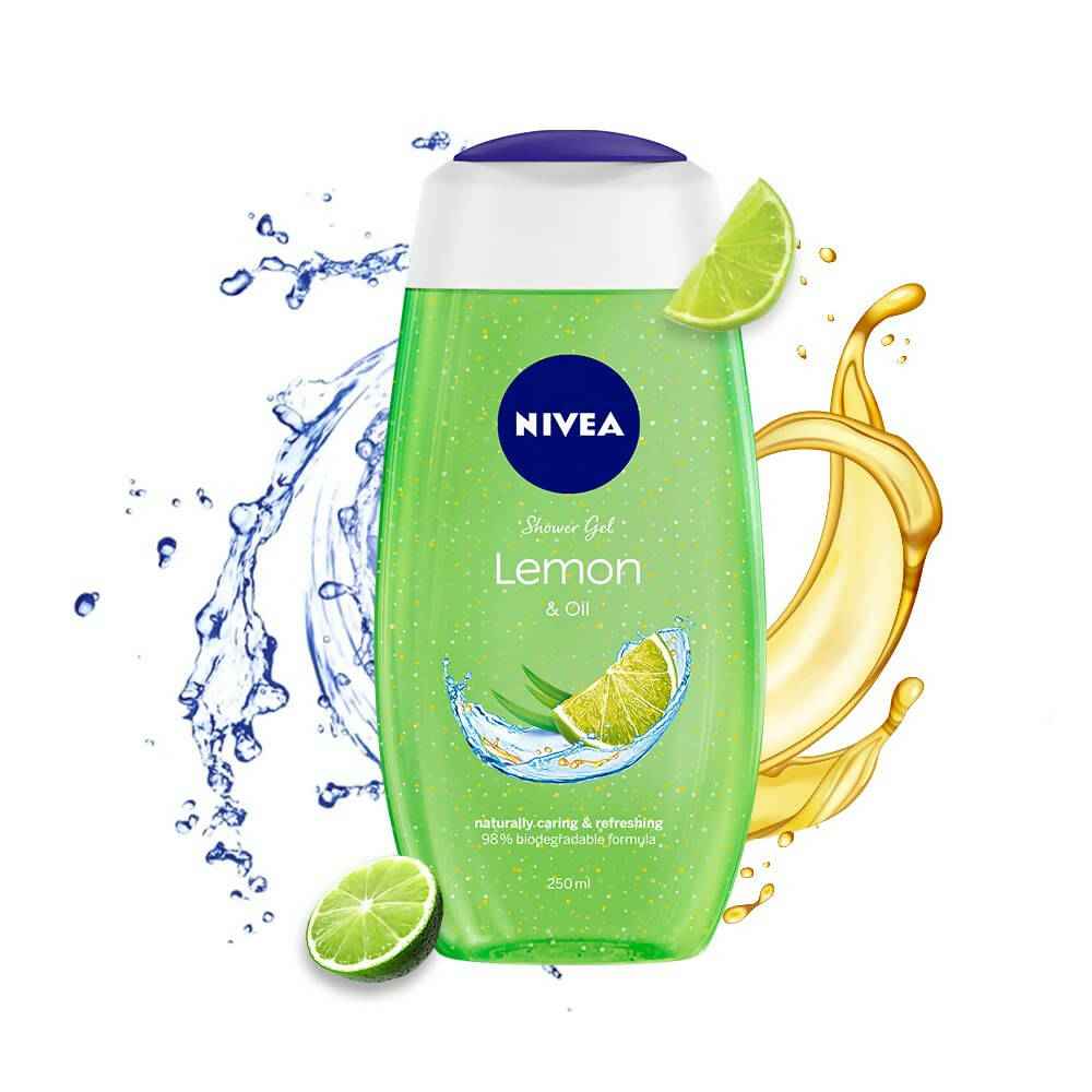 Nivea Body Wash Lemon &amp; Oil Shower Gel - Pampering Care &amp; Refreshing Scent