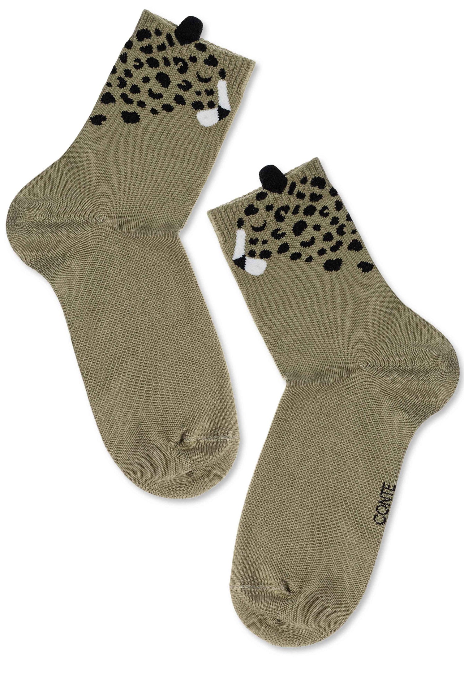 Cotton Socks Conte Classic 249 - Picot "Leopard"