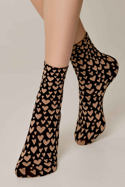 Socks Conte Fantasy - Heart Pattern - accessories