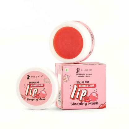 Pilgrim Spanish Lip Sleeping Mask (Bubblegum) with Shea Butter &amp; Pomegranate For Hydrated &amp; Soft Lips