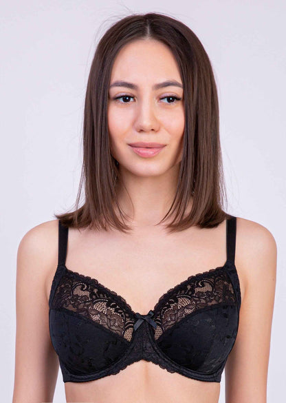 Bra Milavitsa 122770 - Jacquard Knit, Triple-Segment Cups, Side Shaping