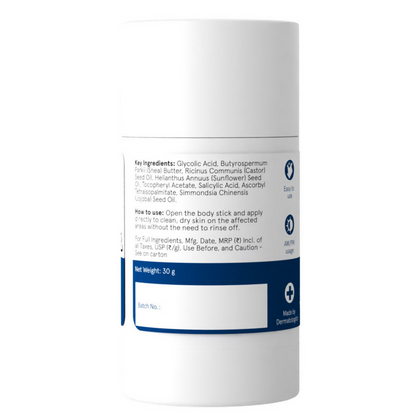 BeBodywise 7% Glycolic Acid Exfoliating Body Stick