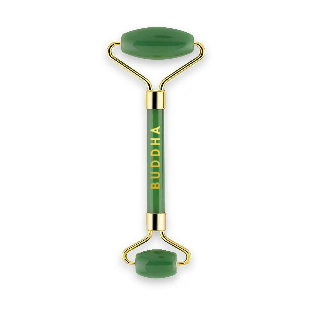Buddha Natural Green-M Green Jade Face Roller Massager (Green)