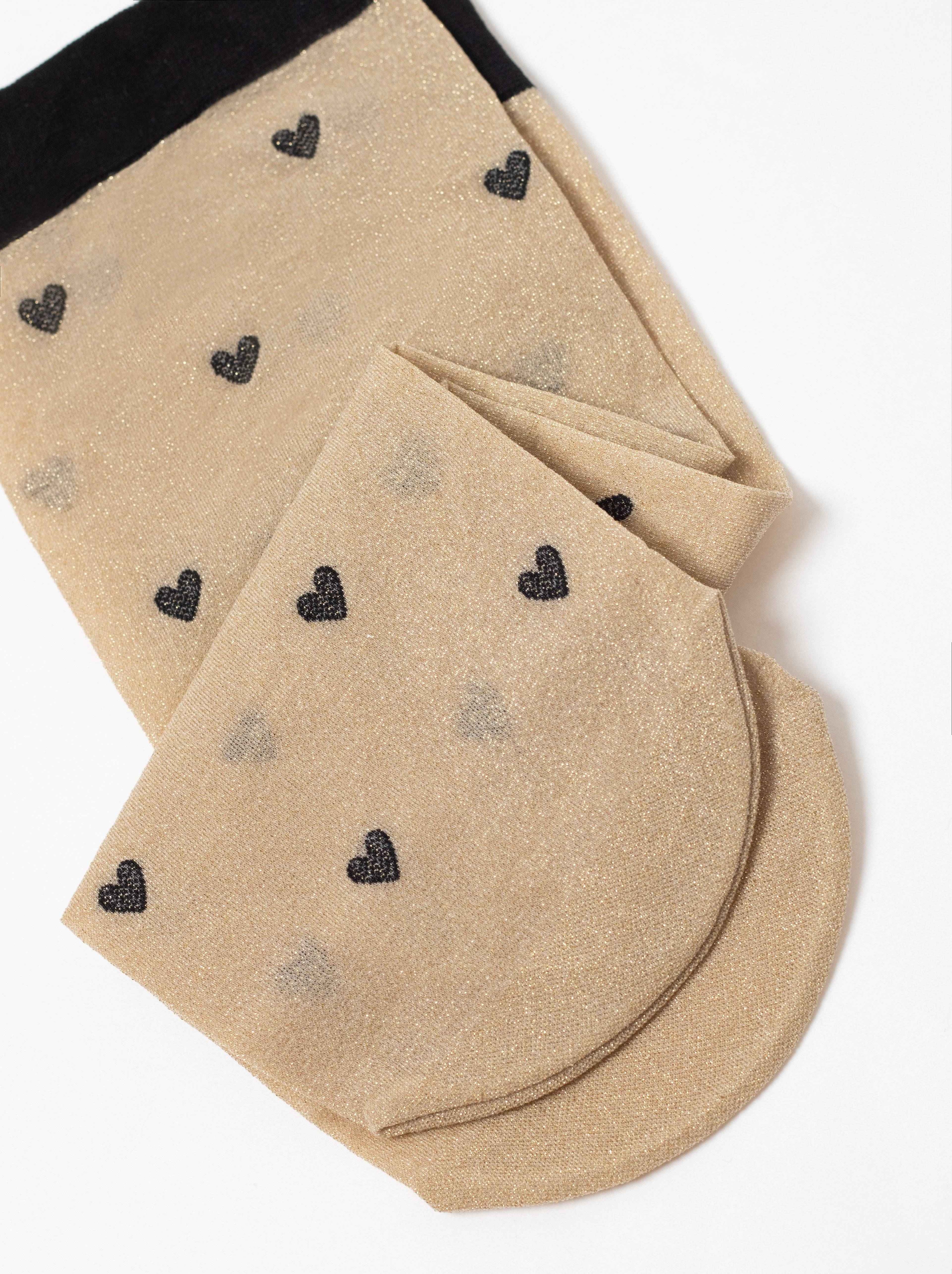 Shimmering Socks Conte Fantasy - "Hearts" Designs