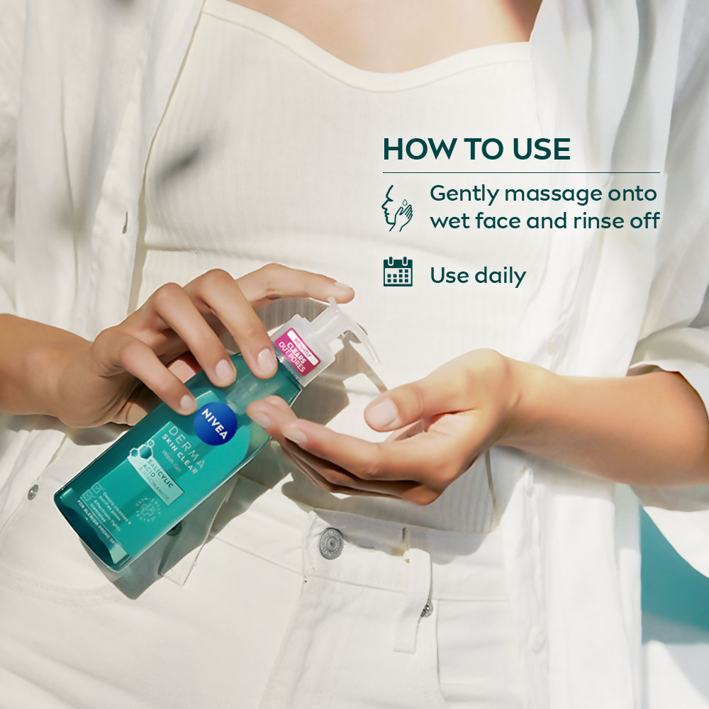 Nivea Derma Skin Clear Face Wash Gel