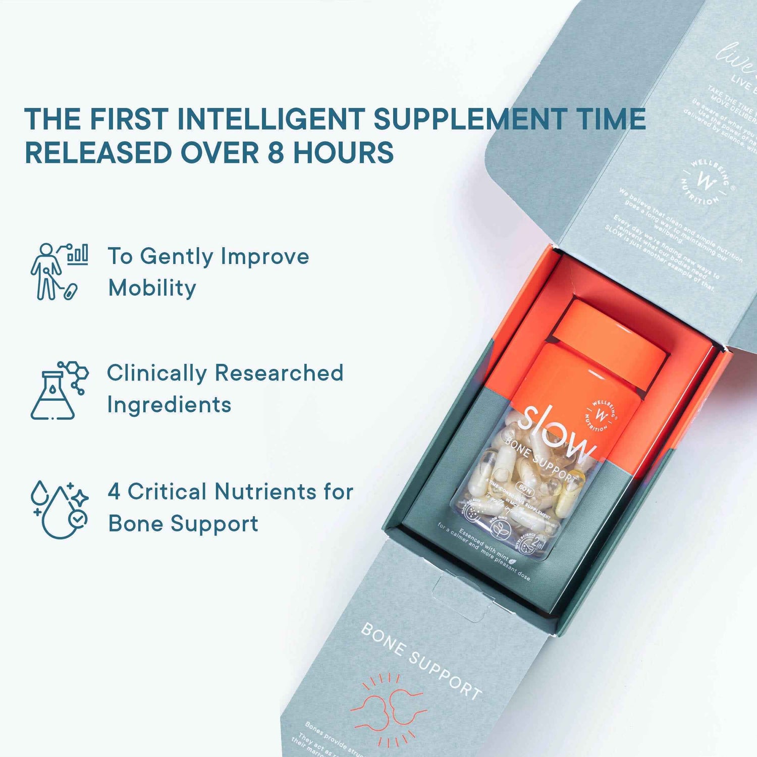 Wellbeing Nutrition Slow | Bone &amp; Joint Support Capsules