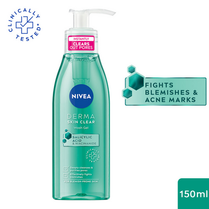 Nivea Derma Skin Clear Face Wash Gel