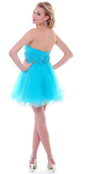 CLEARANCE - Cinderella Divine 414 Short A-Line Tulle Dress (Size 8) by DiscountDressShop