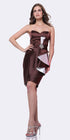 CLEARANCE - Cinderella Divine 5088 Short Strapless Sweetheart Ruffle Dress (Size S) by DiscountDressShop