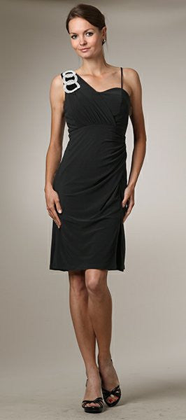 CLEARANCE - Celavie 6031s Black Wedding Guest Dress Elegant (Size XL) by DiscountDressShop