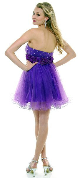 CLEARANCE - Cinderella Divine 414 Short A-Line Tulle Dress (Size 6) by DiscountDressShop