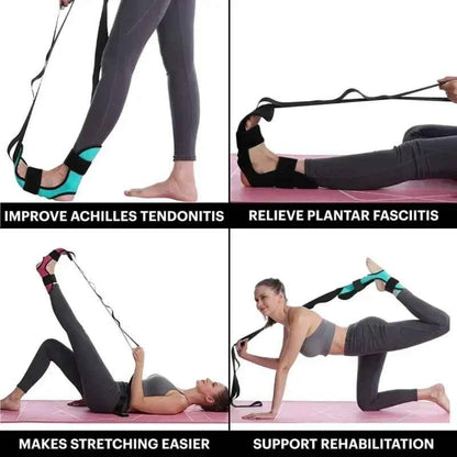 FlexEase™ Yoga Leg Stretching Strap – Flexibility &amp; Exercise Aid