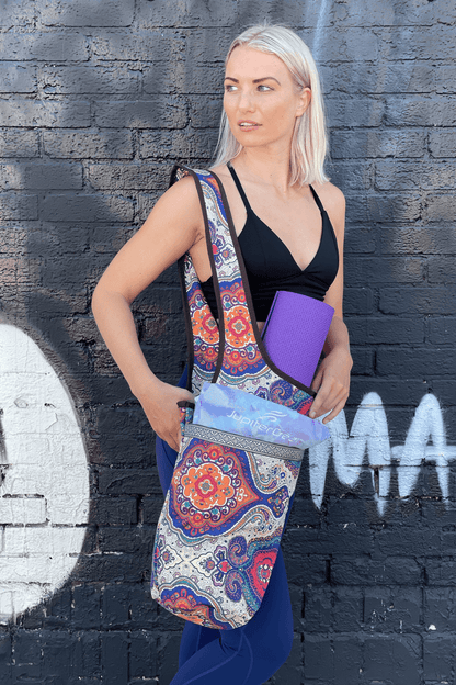 Yoga Mat Carrying Tote Bag – Durable, Spacious &amp; Stylish for On-the-Go Fitness - DestGlow