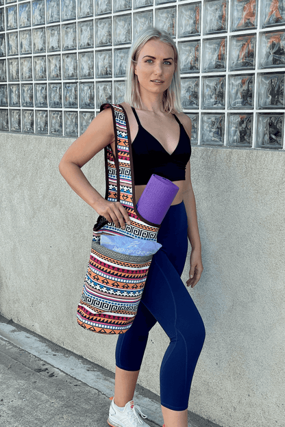 Yoga Mat Carrying Tote Bag – Durable, Spacious &amp; Stylish for On-the-Go Fitness - DestGlow