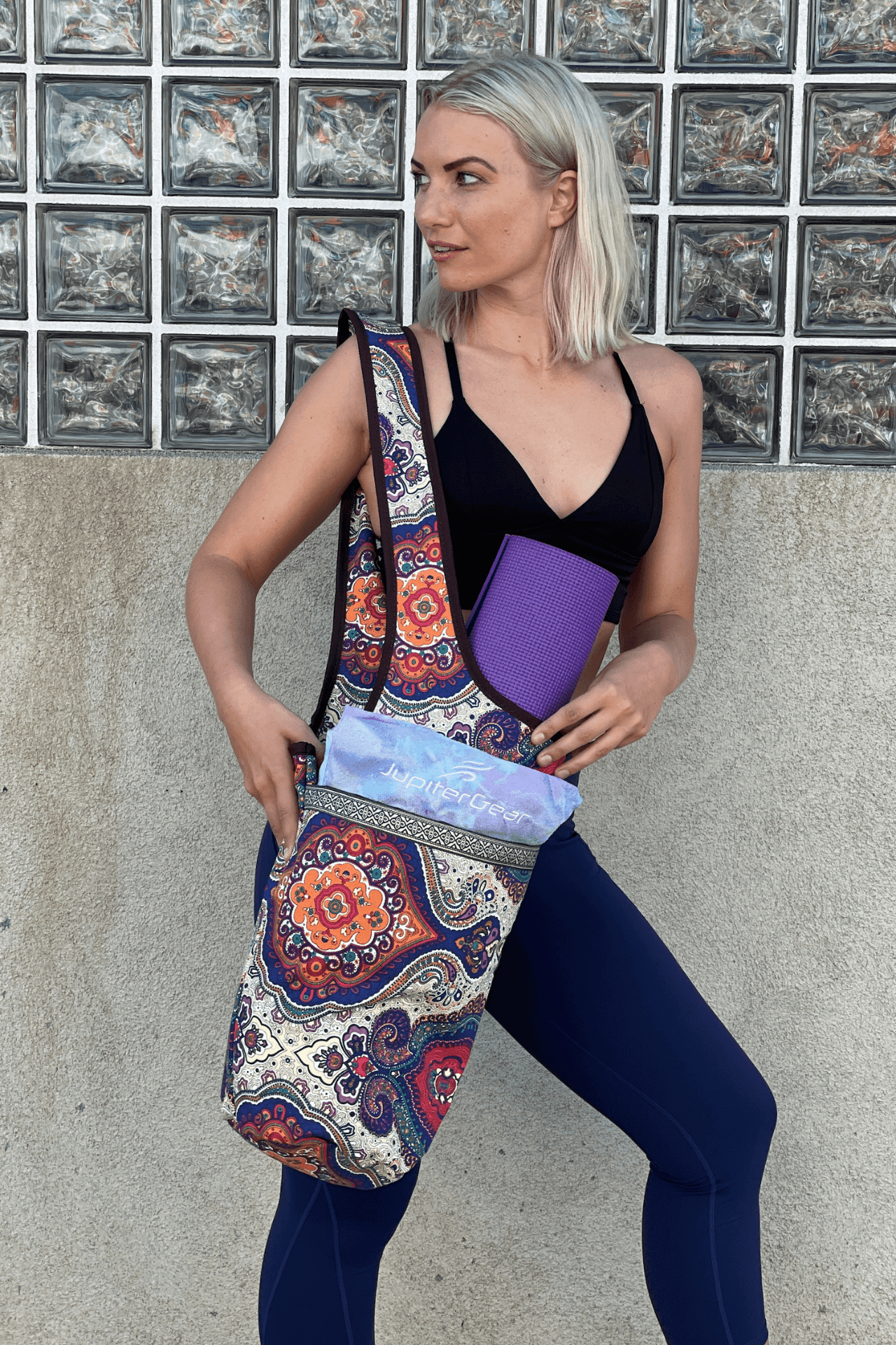 Yoga Mat Carrying Tote Bag – Durable, Spacious &amp; Stylish for On-the-Go Fitness - DestGlow