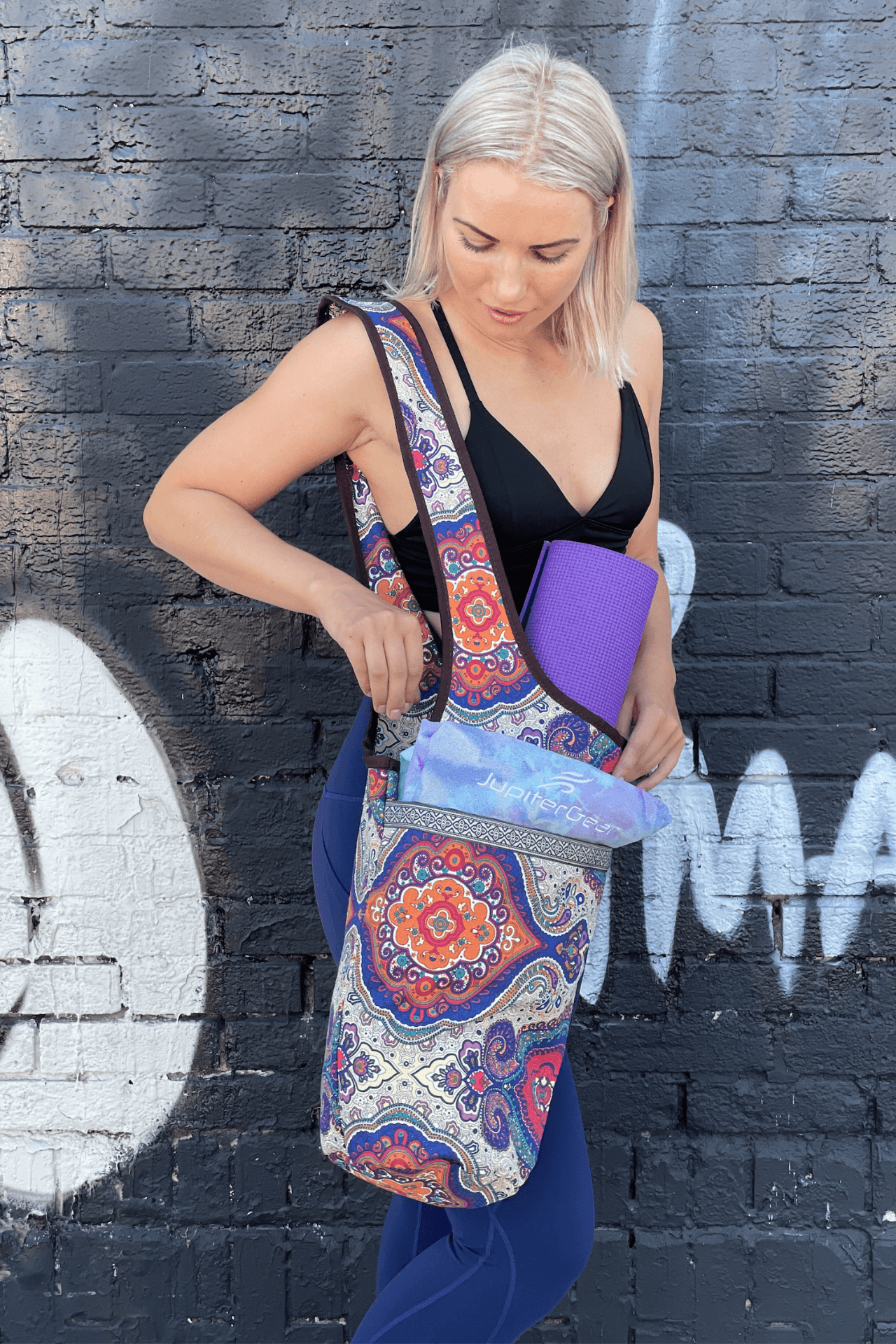 Yoga Mat Carrying Tote Bag – Durable, Spacious &amp; Stylish for On-the-Go Fitness - DestGlow