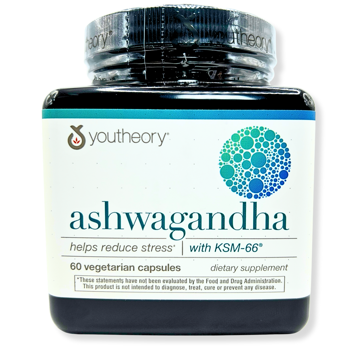 Youtheory Ashwagandha 1000mg – Stress Relief, Mood Support &amp; Natural Energy – 60 Capsules