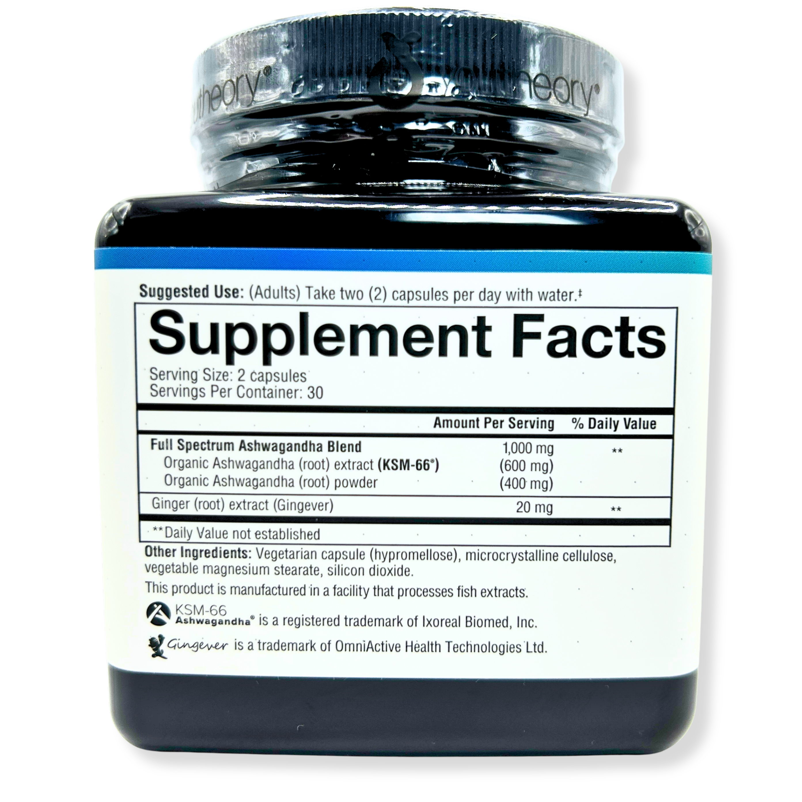 Youtheory Ashwagandha 1000mg – Stress Relief, Mood Support &amp; Natural Energy – 60 Capsules