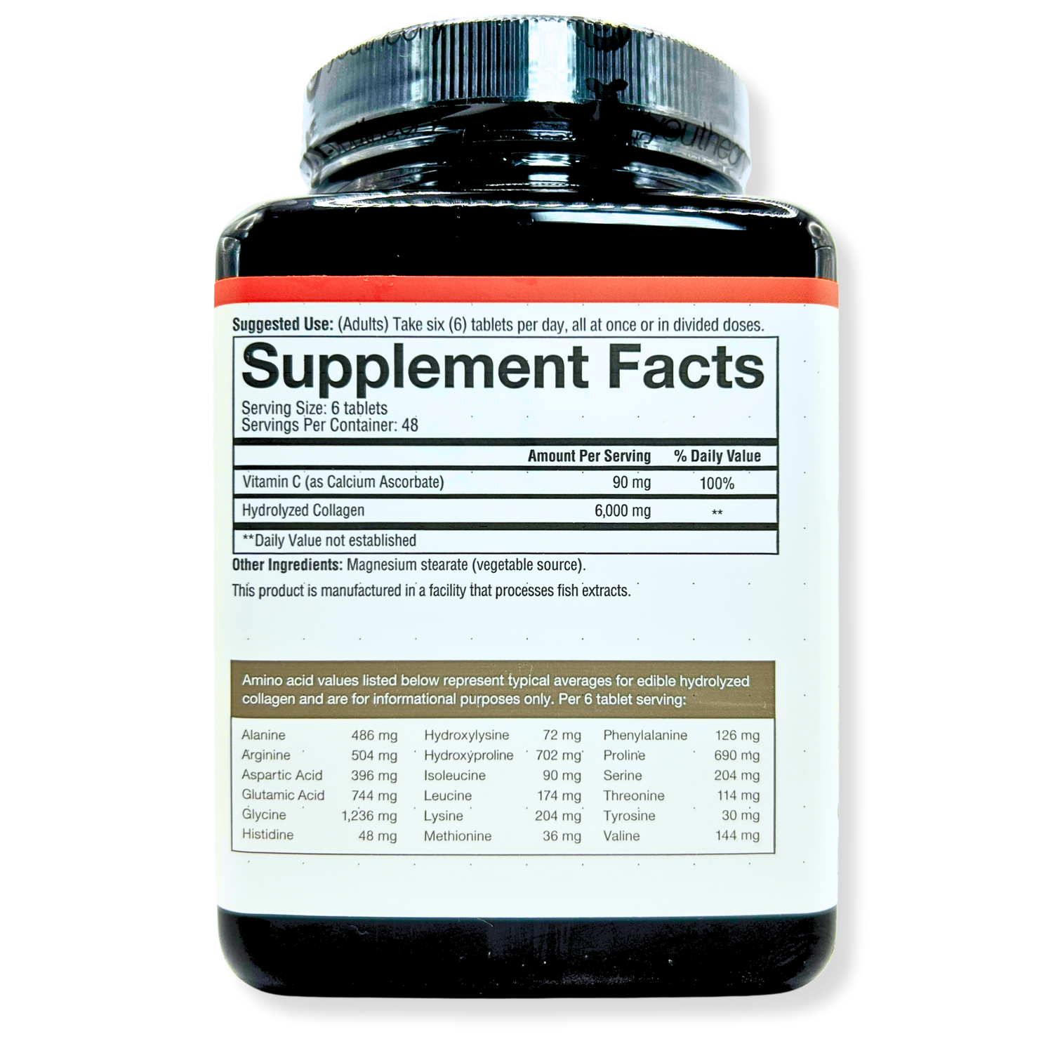 Youtheory Collagen 6000mg with Vitamin C – Hair, Skin &amp; Nail Support – 290 Tabs