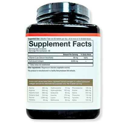 Youtheory Collagen 6000mg with Vitamin C – Hair, Skin &amp; Nail Support – 290 Tabs