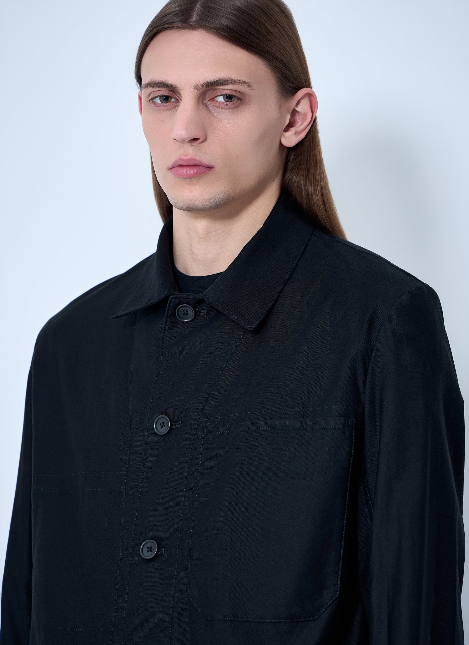 Yohji Yamamoto Men Button-Down Shirt by Luosophy