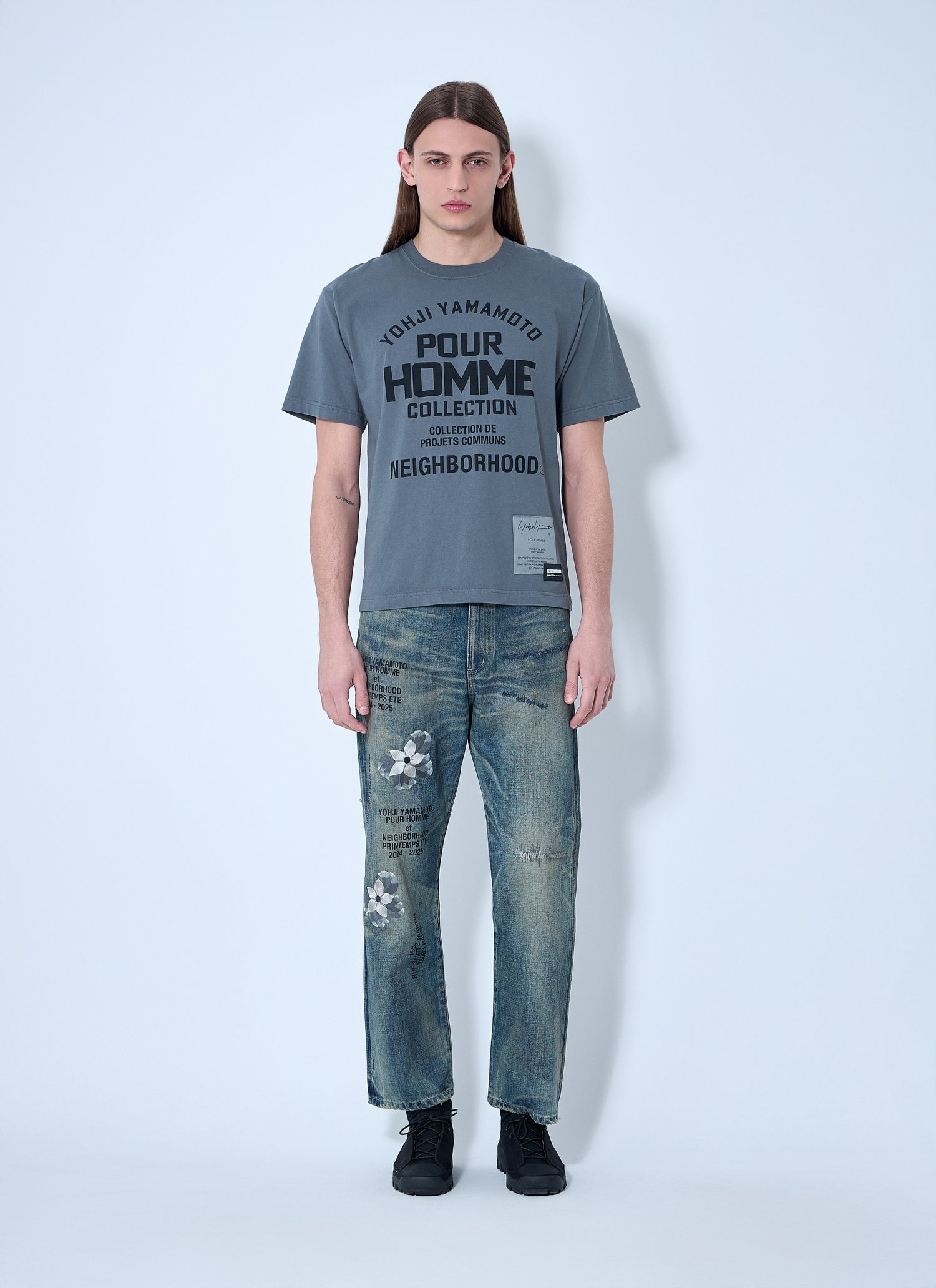 Yohji Yamamoto Men Logo Motif T-Shirt by Luosophy