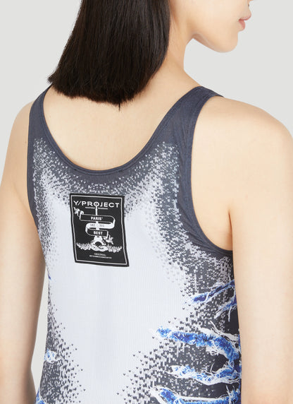Y/Project Women Whisker Print Tank Top by Luosophy