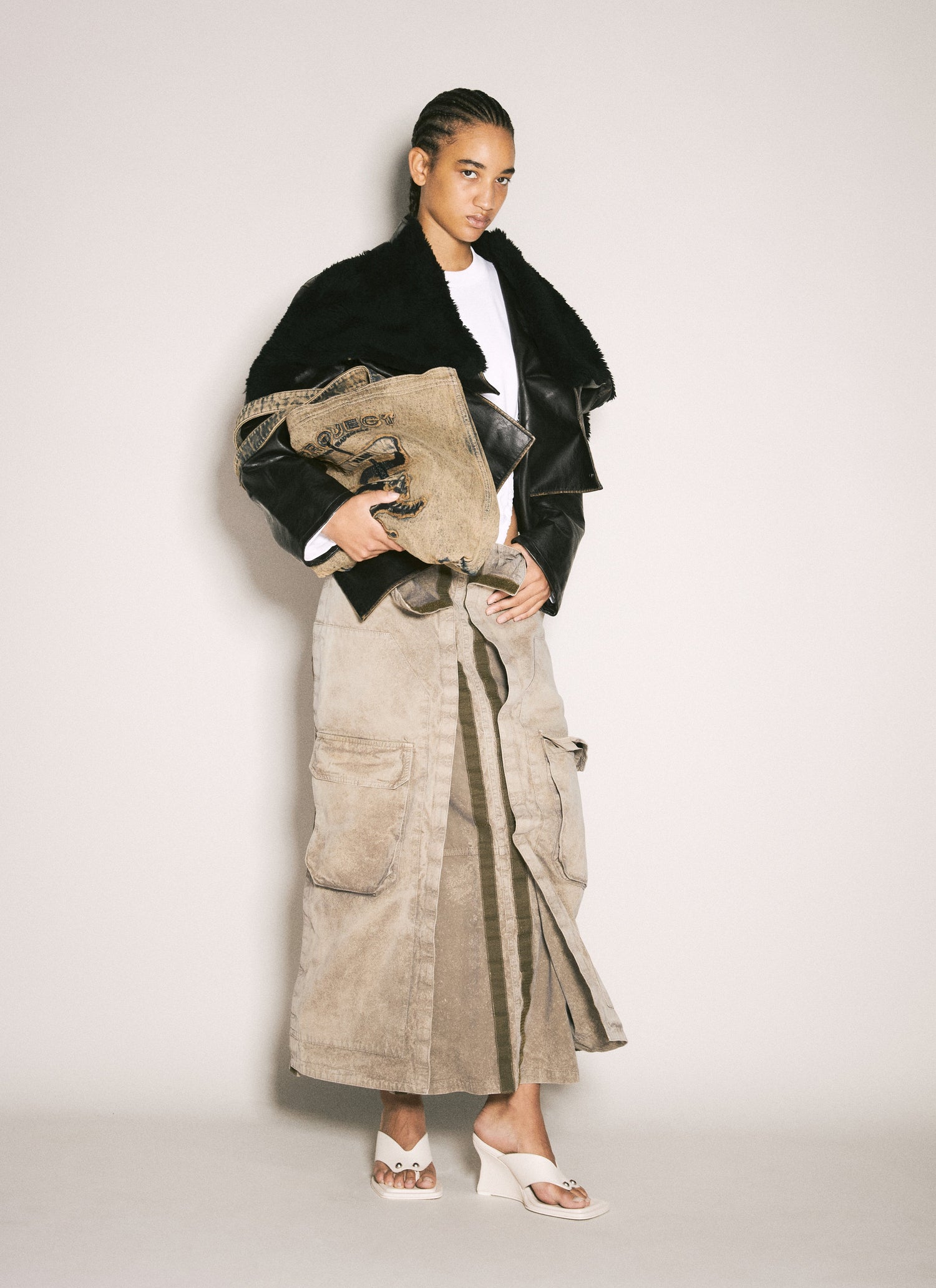 Y/Project Women Cargo Maxi Skirt by Luosophy
