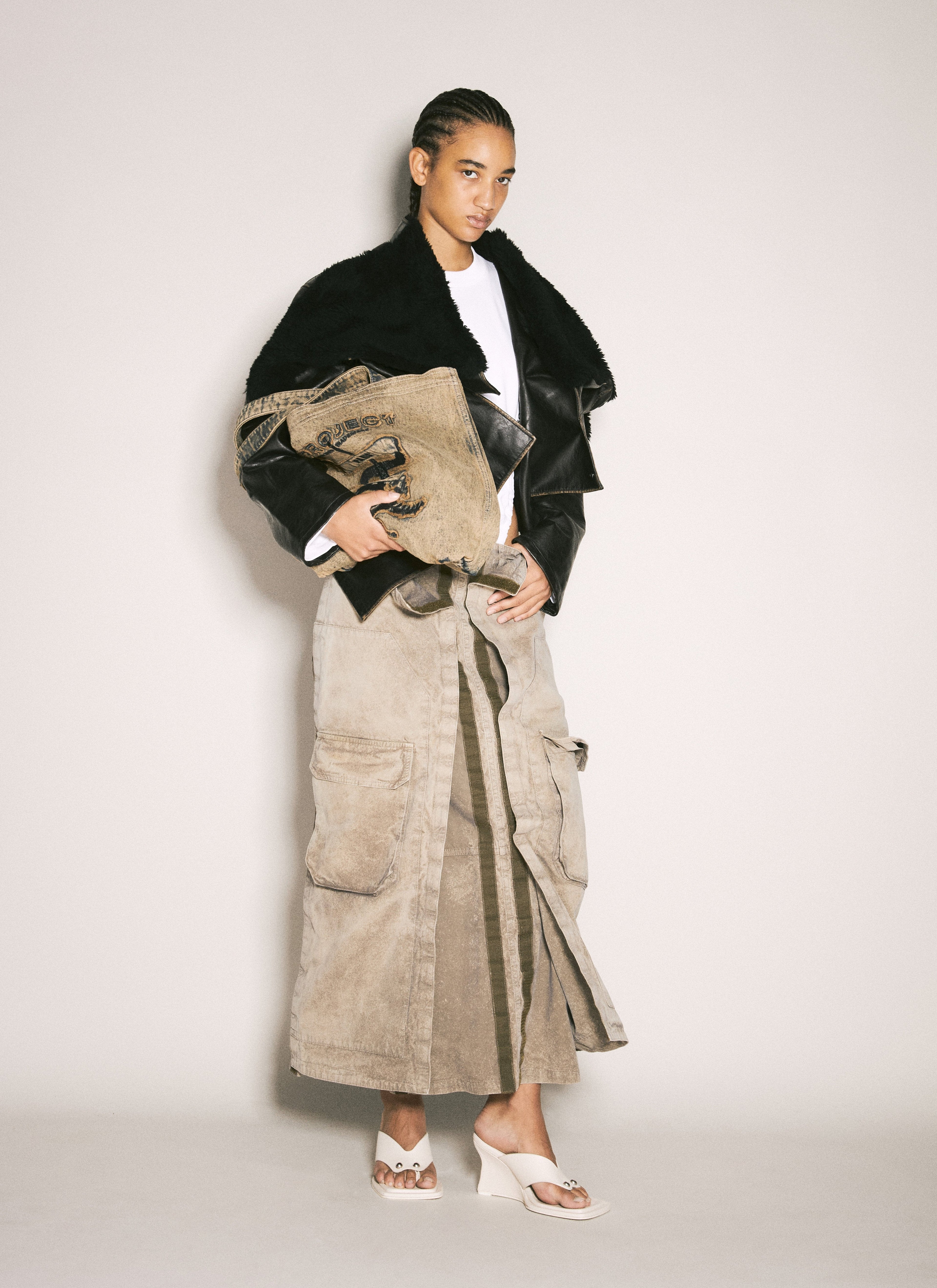 Y/Project Women Cargo Maxi Skirt by Luosophy