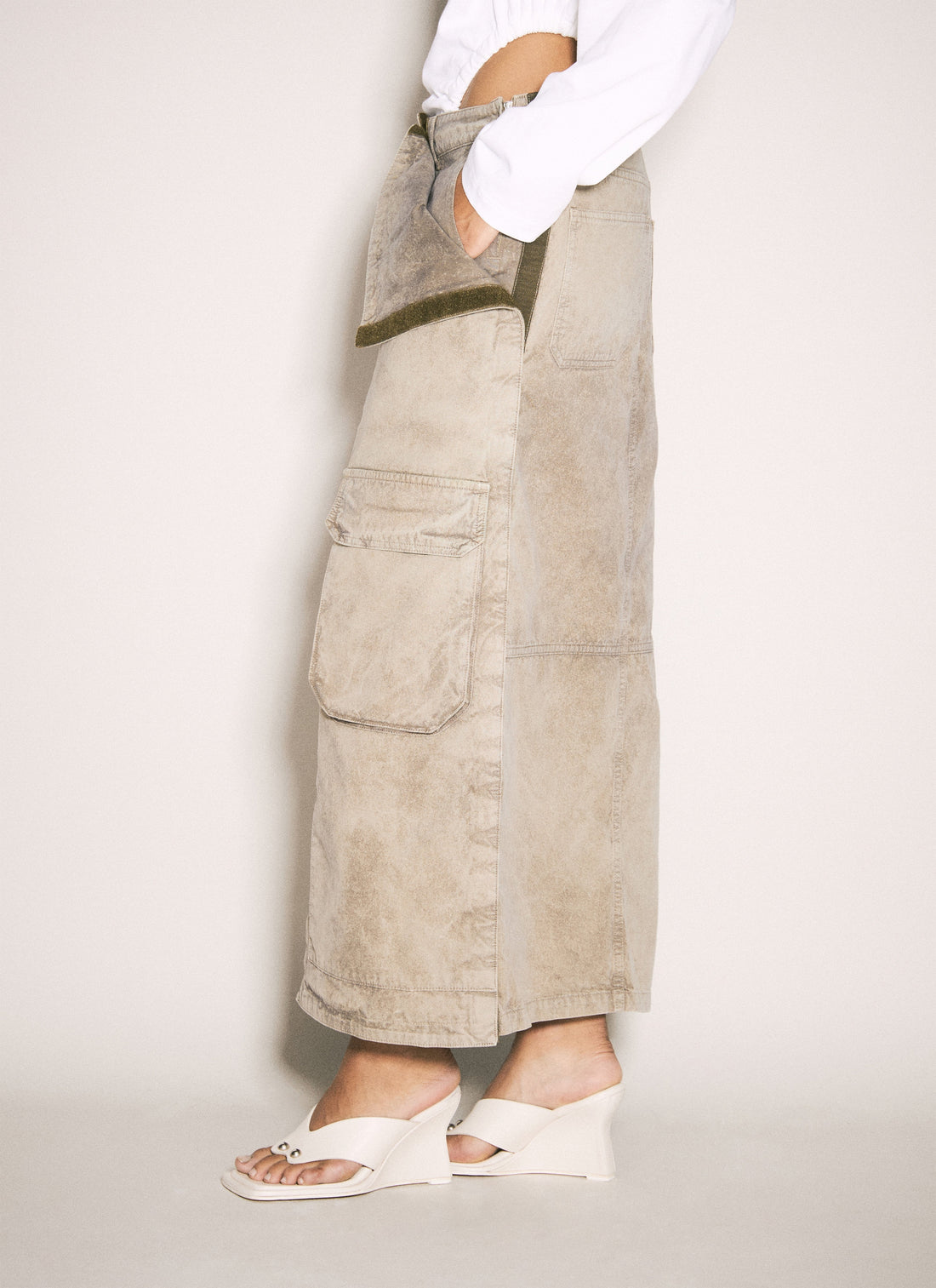 Y/Project Women Cargo Maxi Skirt by Luosophy