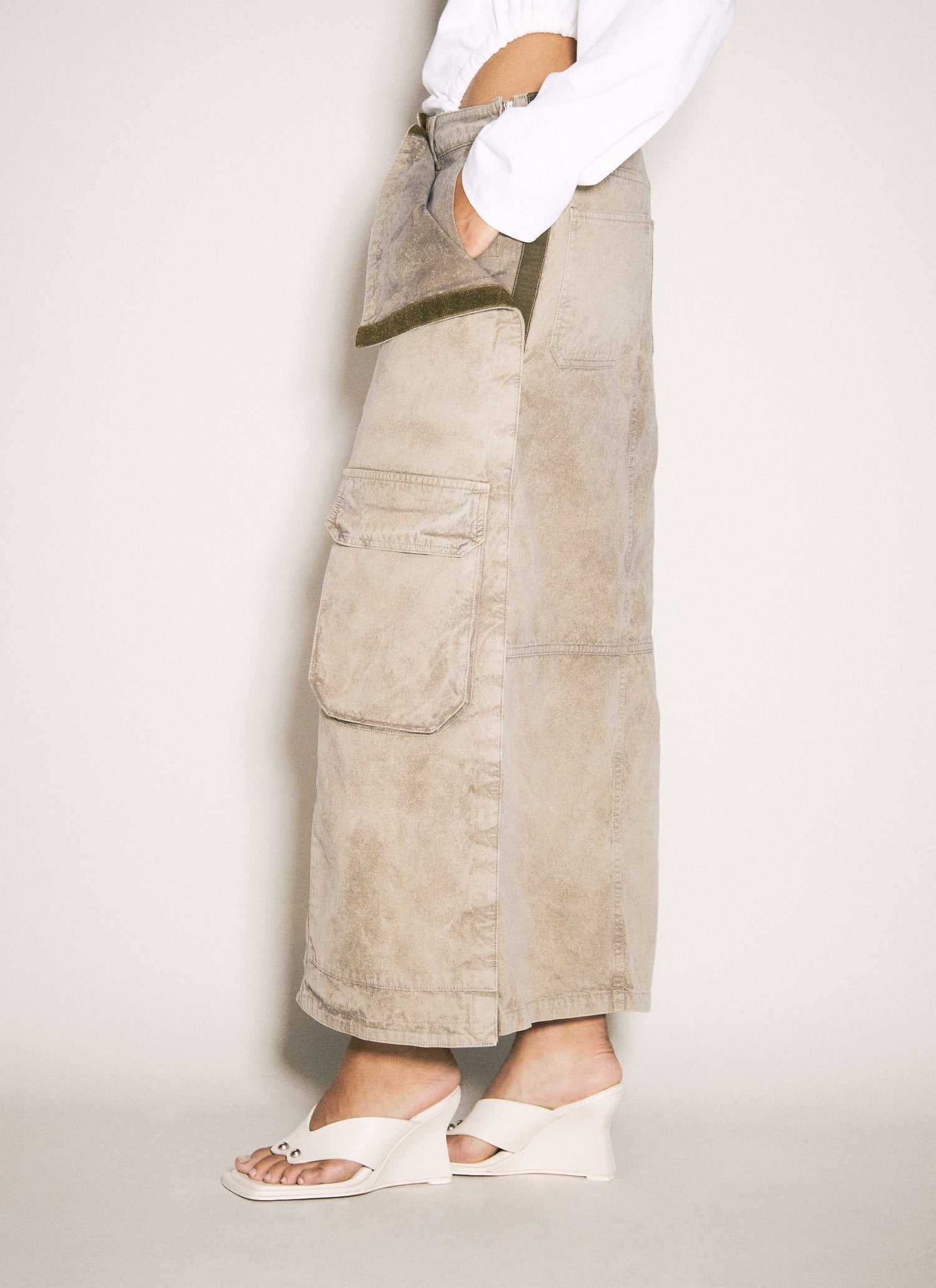 Y/Project Women Cargo Maxi Skirt by Luosophy