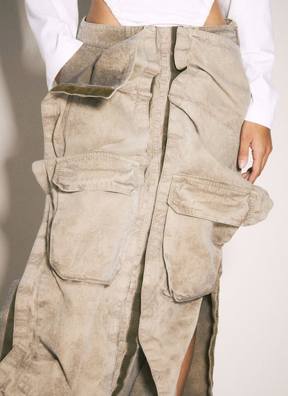 Y/Project Women Cargo Maxi Skirt by Luosophy