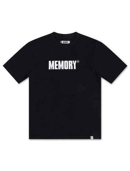 Memory Lane Scatter Logo Tee - Black by Denim Exchange