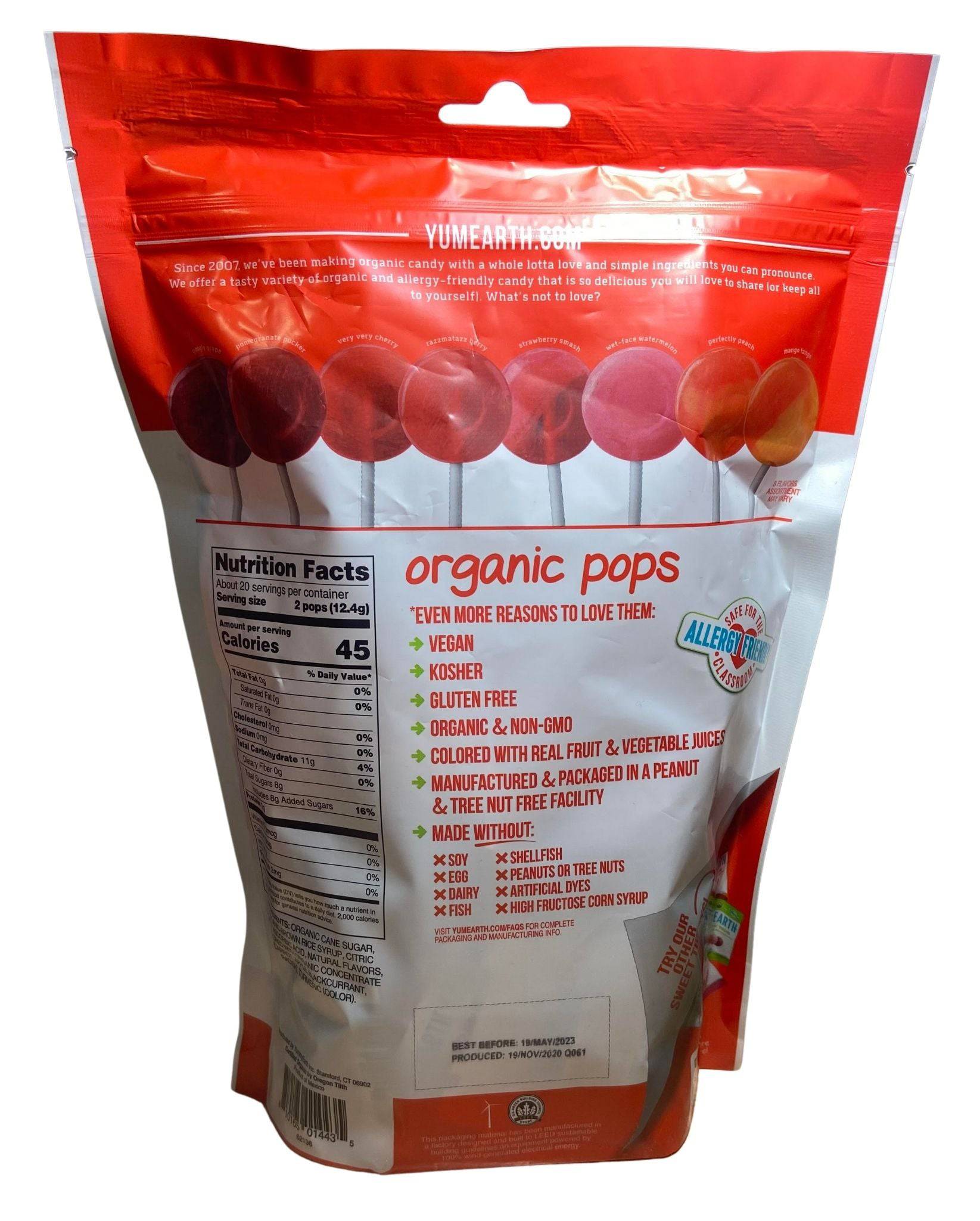YumEarth Pops, Organic by Country Life Natural Foods
