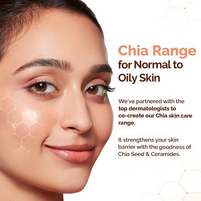 Mamaearth Chia Oil-Free Face Wash with Chia Seed &amp; Ceramides for Normal to Oily Skin