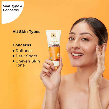 Pilgrim Australian Vitamin C Gel Face Wash with Kakadu Plum &amp; Lime Pearl For Radiant &amp; Glowing Skin