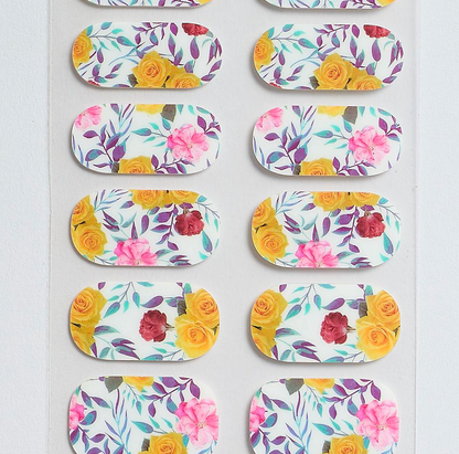Floral Garden Gel Nails by Candied Nails