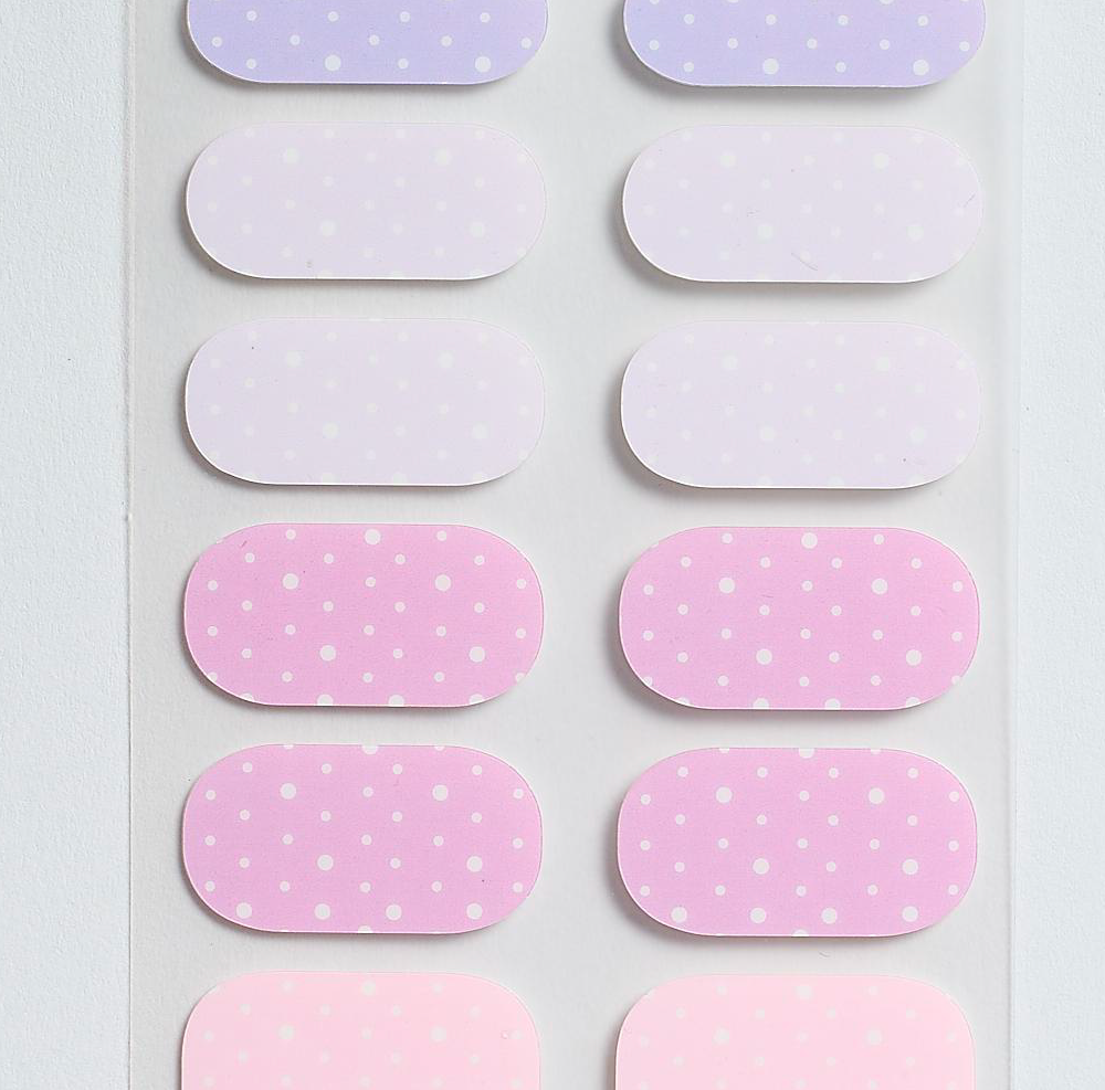 Pinks and Blues Gel Nails by Candied Nails
