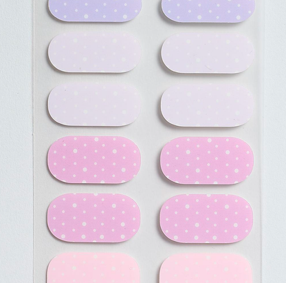 Pinks and Blues Gel Nails by Candied Nails