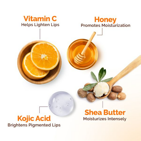 Mamaearth Vitamin C Moisture Therapy Lip Balm SPF 50 with Vitamin C &amp; Honey For Lip Lightening